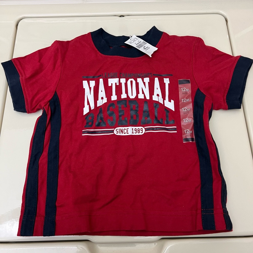 The Children’s Place Boys “NATIONAL BASEBALL” 12 months NWT